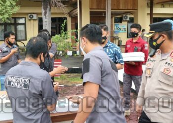 Cegah Narkoba, Polres Pinrang Gelar Tes Narkoba Gunakan Air Liur