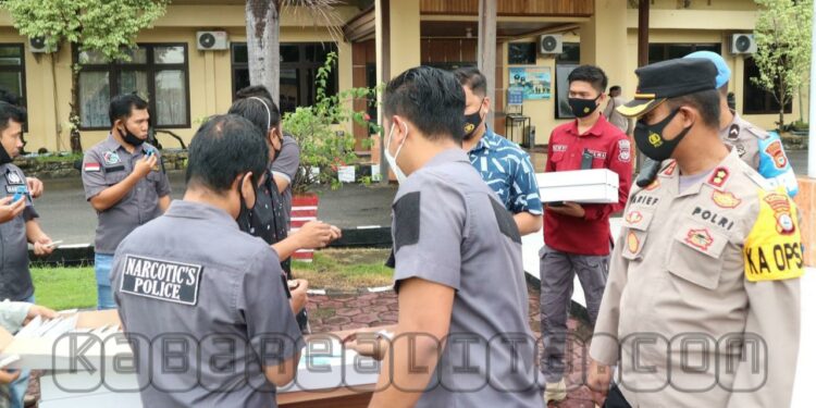 Cegah Narkoba, Polres Pinrang Gelar Tes Narkoba Gunakan Air Liur