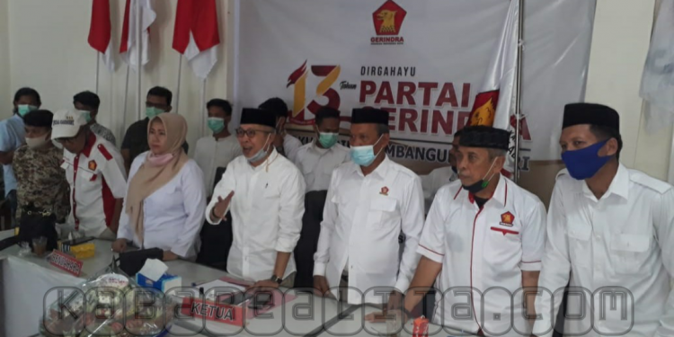 Peringati HUT Gerindra ke 13, DPC Partai Gerindra Pinrang Nyatakan Sikap Kesetiaan