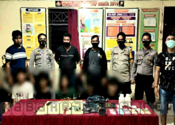 Polisi Amankan enam Lelaki,  Lima Diantaranya Berstatus Pelajar Dan Mahasiswa