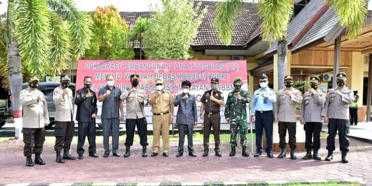 Deklarasi Pembangunan Zona Integritas Menuju WBK/WBBM Dihadiri Wakil Bupati Pinrang