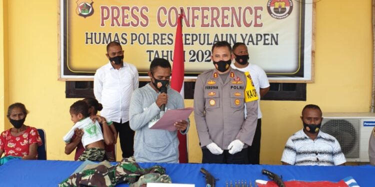 Komandan KKB Wilayah Kosiwo Noki Orarei, Menyatakan Diri Kembali ke NKRI