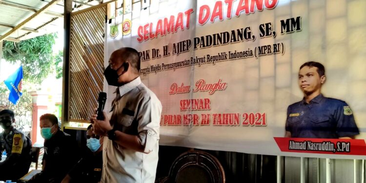 Anggota MPR RI Sosialisasi 4 Pilar Kebangsaan  Menggandeng Karang Taruna Kecamatan Cempa