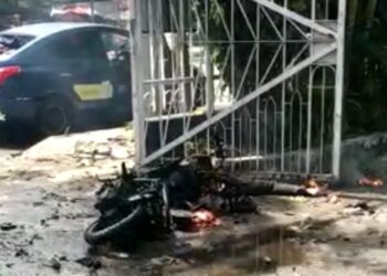 Terjadi Sebuah Ledakan di Depan Gereja Katedral Makassar