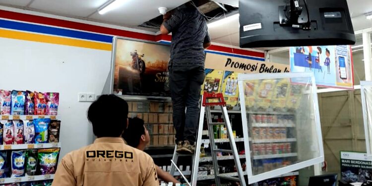 Pembobol Indomaret Terekam CCTV, Satuan Reskrim Polres Pangkep lakukan olah TKP