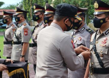 Waka Polres Pinrang Pimpin Sertijab 4 Kapolsek, Berikut Nama-namanya
