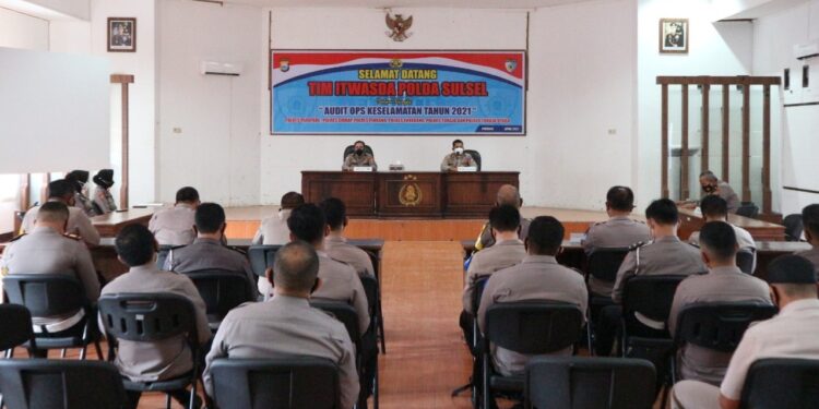 Wakapolres Pinrang Terima Kunjungan Tim Audit Itwasda Polda Sulsel