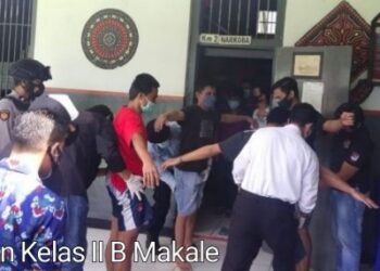 Satnarkoba Polres Tana Toraja, BNNK Tana Toraja dan Tim Rutan, Raziah di Blok kamar Hunian Lapas Makale