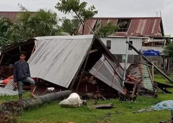 Puting Beliung Menghancurkan Beberapa Rumah Di Kabupaten Pangkep