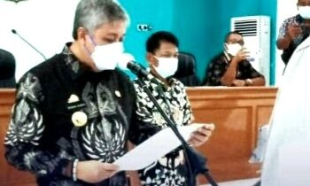 Bupati Lantik 108 Anggota Komisi Irigasi Kabupaten Pinrang