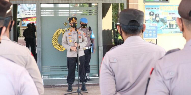 Personel Polres Pinrang Disiagakan Hadapi Hari Buruh Internasional