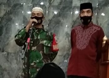 Babinsa 1404-04/Watang Sawitto Bersama Lurah Macorawalie Beri Imbauan Protkes dan Dilarang Mudik