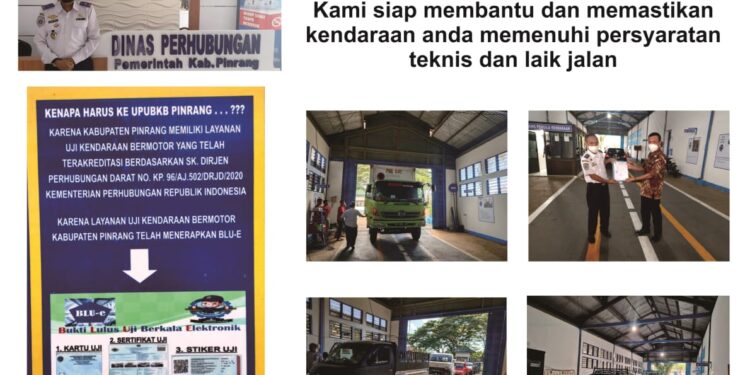 Himbauan Dinas Perhubungan Kabupaten Pinrang Untuk Uji Kelaikan Kendaraan Dengan Sistem Online ( Smart Card + Sertifikasi Online )