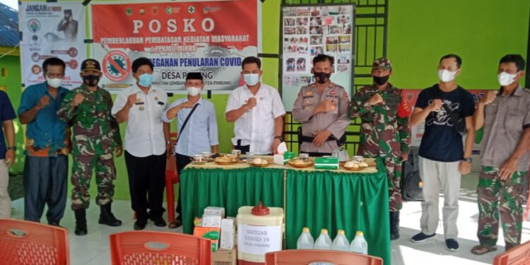 Kapolsek Lembang Bersama Muspika Lakukan Monitoring dan Koordinasi Posko PPKM