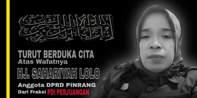 Keluarga Besar Partai PDIP Kabupaten Pinrang Berduka