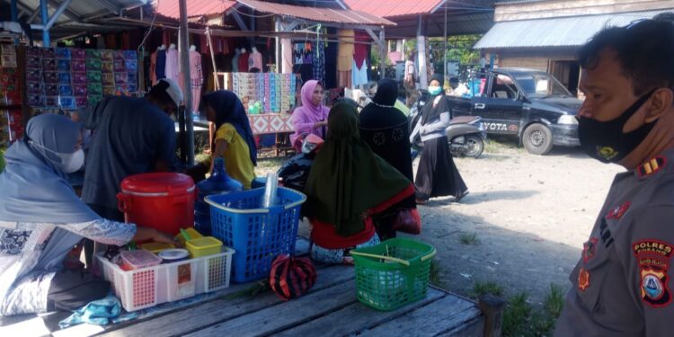 Penegakan Disiplin Protkes, Polsek Lembang Polres Pinrang Laksanakan Operasi Yustisi