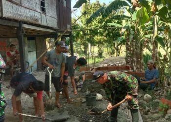 Koramil 1404-07/Lembang Karya Bhakti Dalam Rangka Mengajak Masyarakat Untuk Berperilaku Hidup Sehat