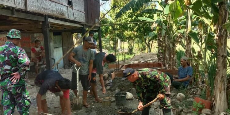 Koramil 1404-07/Lembang Karya Bhakti Dalam Rangka Mengajak Masyarakat Untuk Berperilaku Hidup Sehat