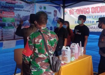 Kapolsek Lembang Bersama Muspika Lakukan Kordinasi dan Monitoring ke Posko PPKM