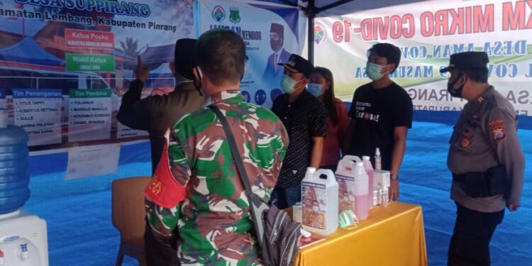 Kapolsek Lembang Bersama Muspika Lakukan Kordinasi dan Monitoring ke Posko PPKM