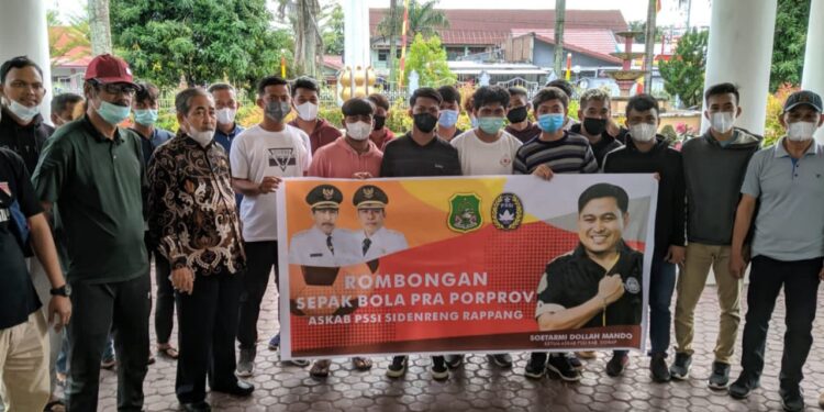 Bupati Sidrap Lepas Tim Sepakbola Pra Porprov