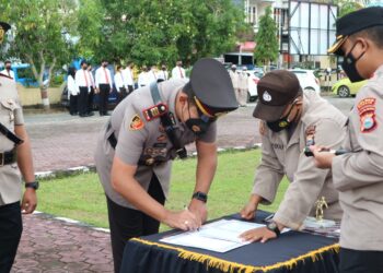 AKBP M. Arief Sugihartono, Pimpin Upacara Serah Terima Jabatan 12 Perwira Lingkup Polres Pinrang