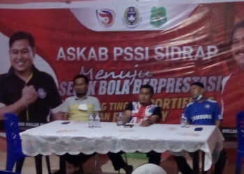 Askab PSSI Sidrap Gelar Rapat Persiapan Jelang Turnamen Usia Madya 45
