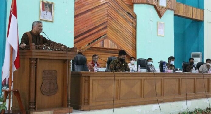 Bupati Pinrang: Penerapan Protkes Bagi Peserta Didik Harus Maksimal Untuk Hindari Paparan Covid-19