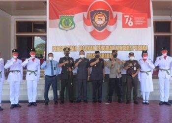 Pasukan Pengibar Bendera Pusaka Resmi Dikukuhkan Bupati Pinrang