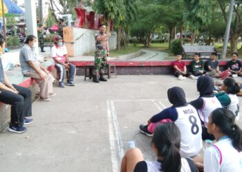 Hadapi Porda di Makassar, Dandim 1404 Pinrang Semangati dan Cek Kesiapan Tim Basket Ball Kabupaten Pinrang