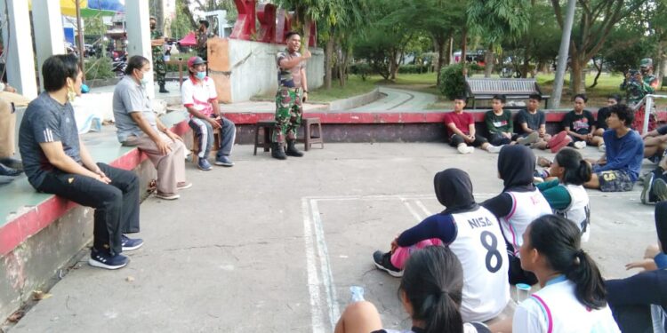 Hadapi Porda di Makassar, Dandim 1404 Pinrang Semangati dan Cek Kesiapan Tim Basket Ball Kabupaten Pinrang