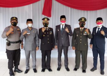Kapolsek Urban Watang Sawitto Polres Pinrang, Hadiri Upacara Peringatan HUT Kemerdekaan RI Ke 76 Tingkat Kecamatan Watang Sawitto