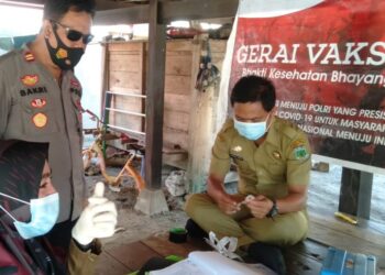 Gerai Vaksin Presisi “Bhakti Kesehatan Bhayangkara Untuk Negri” Di Wilayah Hukum Polsek Lembang