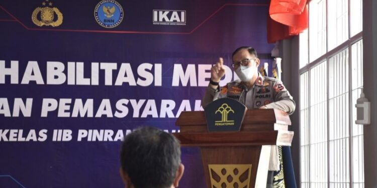 Kepala BNNP Sulsel Hadiri Langsung Gelar Penutupan Rehab Medis di Rutan Kelas IIB Pinrang