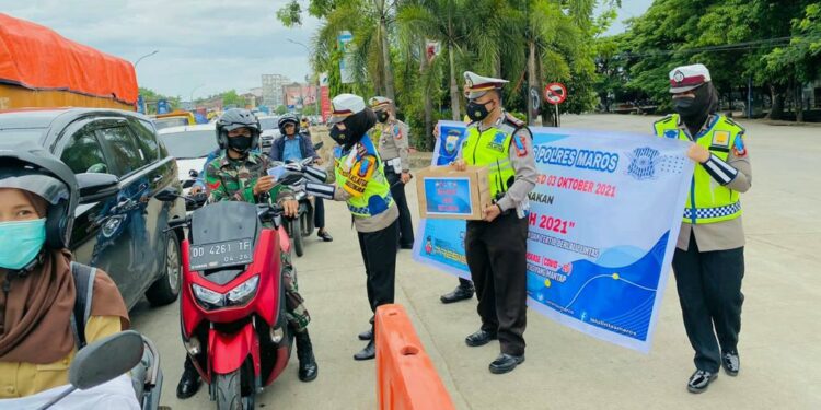 Polres Maros Gelar Apel Pasukan Operasi Patuh 2021, Empat Poin Penekanan Dalam Operasi