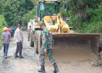 Gerak Cepat TNI-Polri Dalam Tanggap Bencana di Wilayah Hukum Polsek Lembang Polres Pinrang