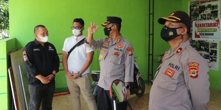 Kapolres Pinrang Turun Langsung Cek TPS, Jelang Pilkades Serentak