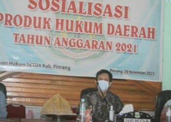 Pemerintah Kabupaten Pinrang Gelar Sosialidasi Produk Hukum Bagi Pelajar
