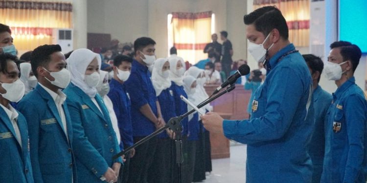 Pelantikan Pengurus DPD II KNPI Pinrang Periode 2022-2025 Berlangsung Secara khidmat dan Meriah