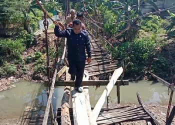 Jembatan Gantung di Bilokka Putus