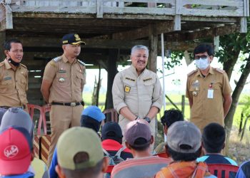 Bupati Pinrang Turun Langsung Berdialog Dengan Para Petani di Kecamatan Lanrisang