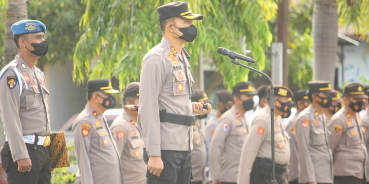 Kapolres Pinrang Pimpin Pelantikan dan Sertijab Kasat, Kabag dan Kapolsek Lingkup Polres Pinrang