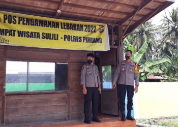 Hadapi Arus Mudik Lebaran 2022, Kapolres Pinrang Tinjau Kesiapan Pos Pengamanan di Tempat Wisata