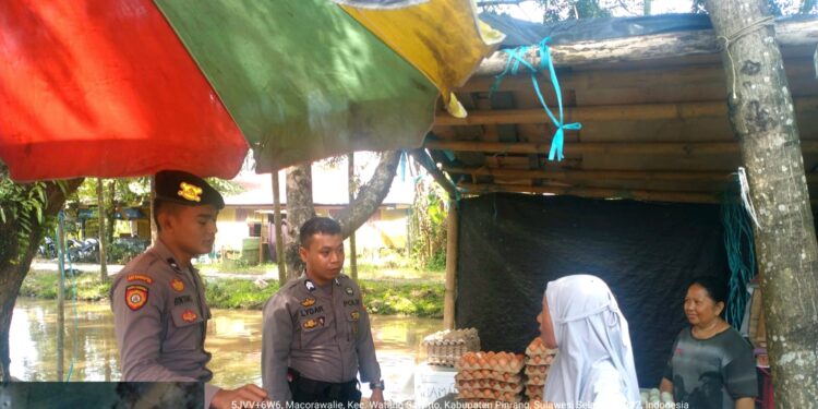 Antisipasi Terjadinya Tindak kriminalitas, Satuan Sabhara Polres Pinrang Terus Laksanakan Patroli Dialogis