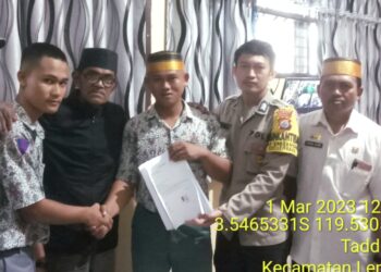 Jalur Mediasi, Bhabinkamtibmas Polsek Lembang Polres Pinrang Damaikan Siswa di SMA Negri 8