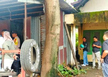 Team Gabungan Unit Reskrim, Intelkam dan Polsek Sawitto lakukan Penyelidikan Terkait Pembongkaran Bengkel