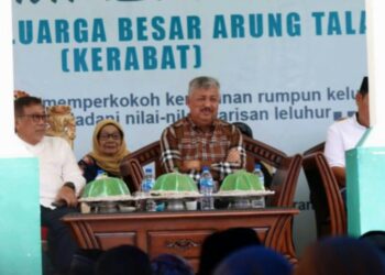 Bupati Pinrang Hadiri Halal Bihalal Kerukunan Keluarga Besar Arung Talabangi