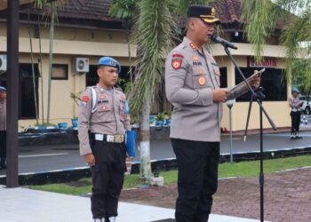 Kapolres Pinrang Dalam Apel Pagi: Personel Dalam Melaksanakan Tugas Harus Penuh Tanggung Jawab Disertai Keihklasan