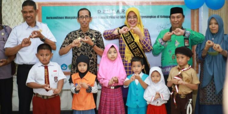 Dinas Pendidikan dam Kebudayaan Kabupaten Pinrang Gelar Deklarasi Transisi PAUD