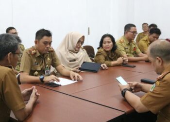 Sekda Pinrang Pimpin Rapat Koordinasi Pengelolaan media